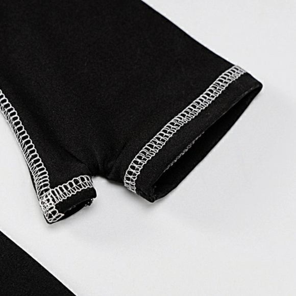 Black Long Sleeve Turtleneck Mini Dress - Picture 5 of 6